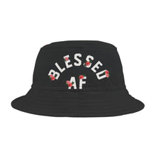 Load image into Gallery viewer, BlessedAF bucket Hat (AOP)