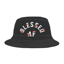 Load image into Gallery viewer, BlessedAF bucket Hat (AOP)