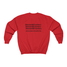 Load image into Gallery viewer, Blessed & Fearless Crewneck Sweatshirt