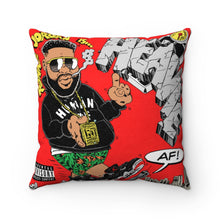 Load image into Gallery viewer, Heavie AF Square Pillow art by FrkoRico
