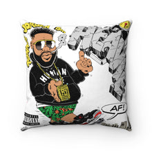 Load image into Gallery viewer, Heavie AF Square Pillow art by FrkoRico
