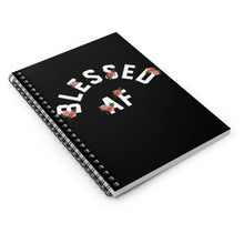 Load image into Gallery viewer, BlessedAF flower Spiral Notebook - Ruled Line
