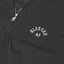 Load image into Gallery viewer, BlessedAF flower Zip Up Hoodie

