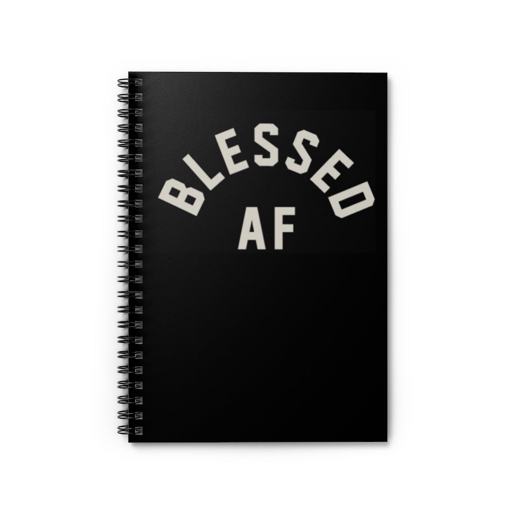 BlessedAF - Spiral Notebook Ruled Line